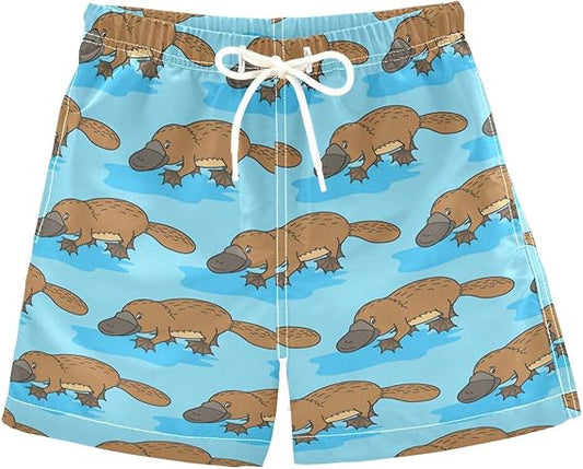 Toddler Boys Platypus Animal Swim Trunks