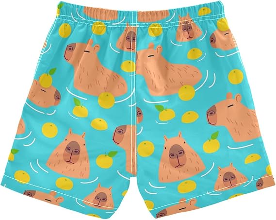Toddler Boys Capybara Swim Trunks
