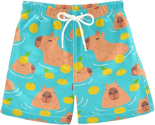 Toddler Boys Capybara Swim Trunks