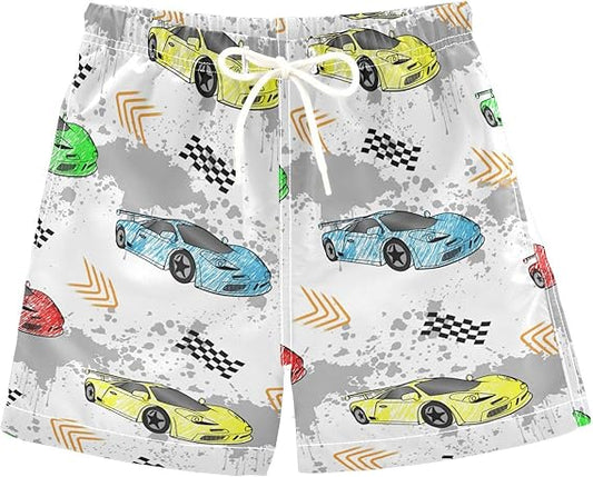 Toddler Boys Colorful Sports Swim Trunks